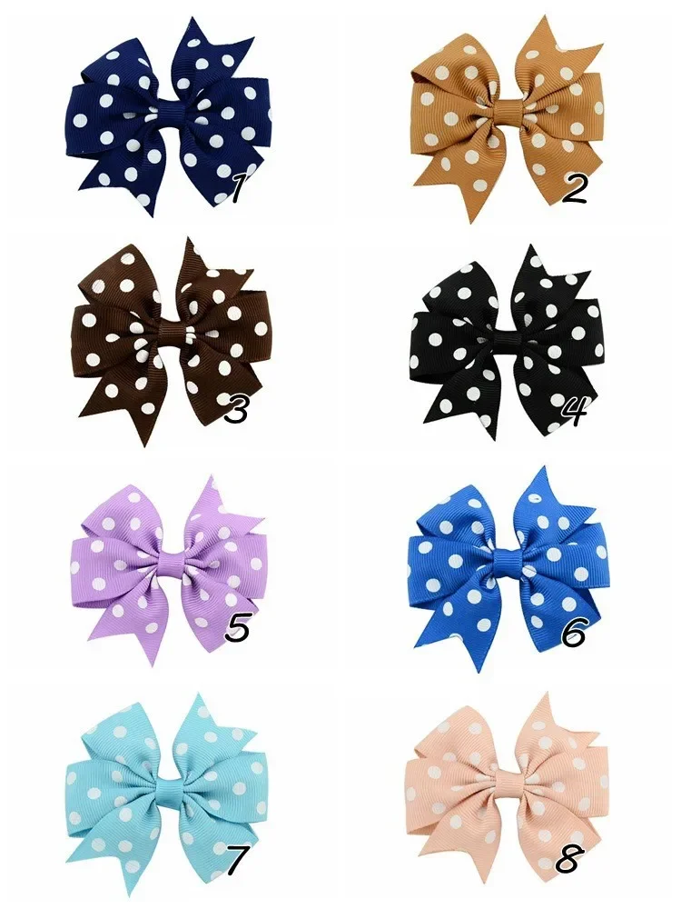 Pinza lazo lunares Grosgrain