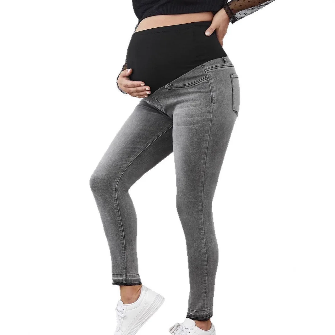 Jeans de maternidad elásticos y suaves, cómodos, transpirables - imagen 3