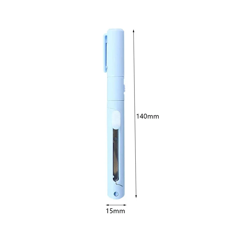 Tijeras plegables multiusos con cuchillo y cortador de papel escolar - imagen 3