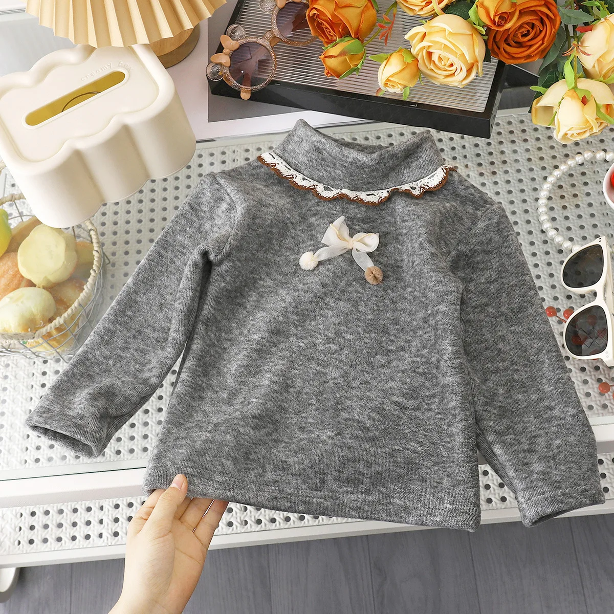Camiseta interior térmica de niña con forro polar – Invierno cálido