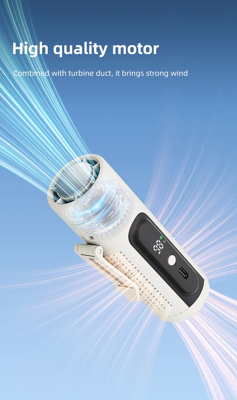 Ventilador USB recargable, portátil