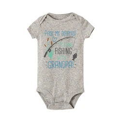 Body pesca abuelo y nieto – Bodysuit infantil divertido para bebé