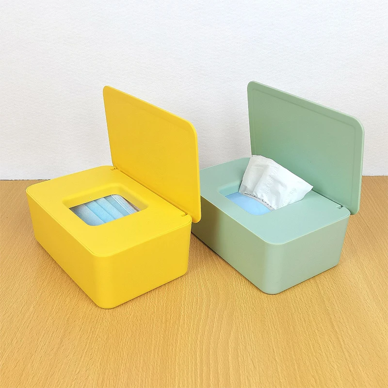 Caja dispensadora de toallitas húmedas de plástico para el hogar - imagen 3
