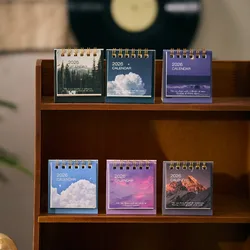 Calendario de escritorio mensual con mini planificador para oficina
