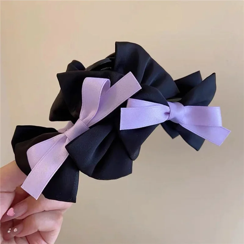 Pinza de pelo con lazo estilo francés para niñas tiburón - imagen 2