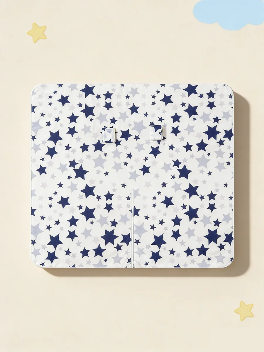 Capota para cochecito de bebé con estrellas – tejido suave - imagen 3