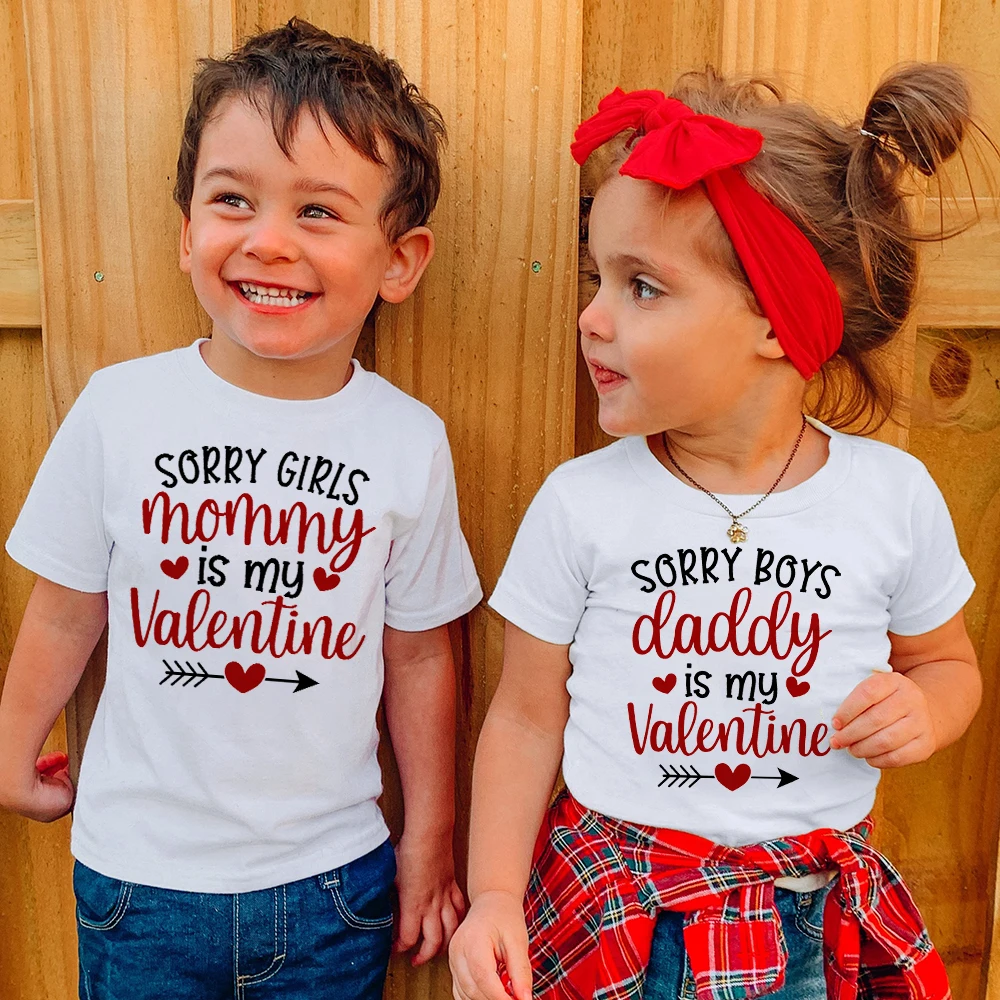 Camiseta infantil de San Valentín estampada divertida para peques - imagen 2