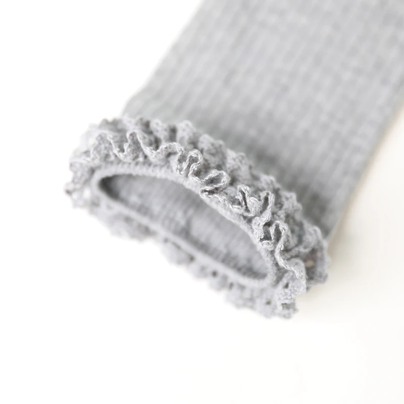 Pantalones de encaje acanalados en algodón para niña, primavera - imagen 4