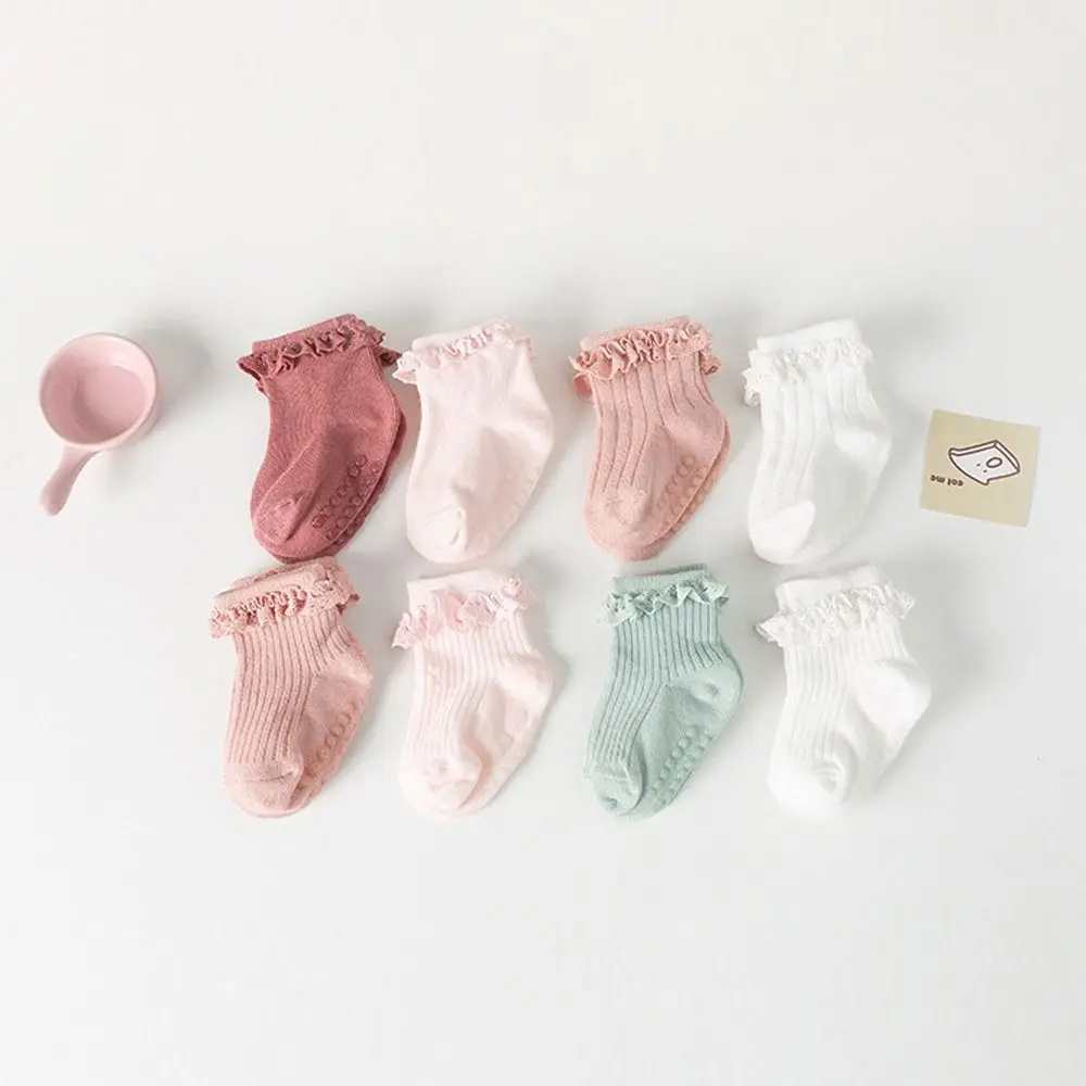 Calcetines antideslizantes para bebé de algodón elástico transpirables - imagen 4