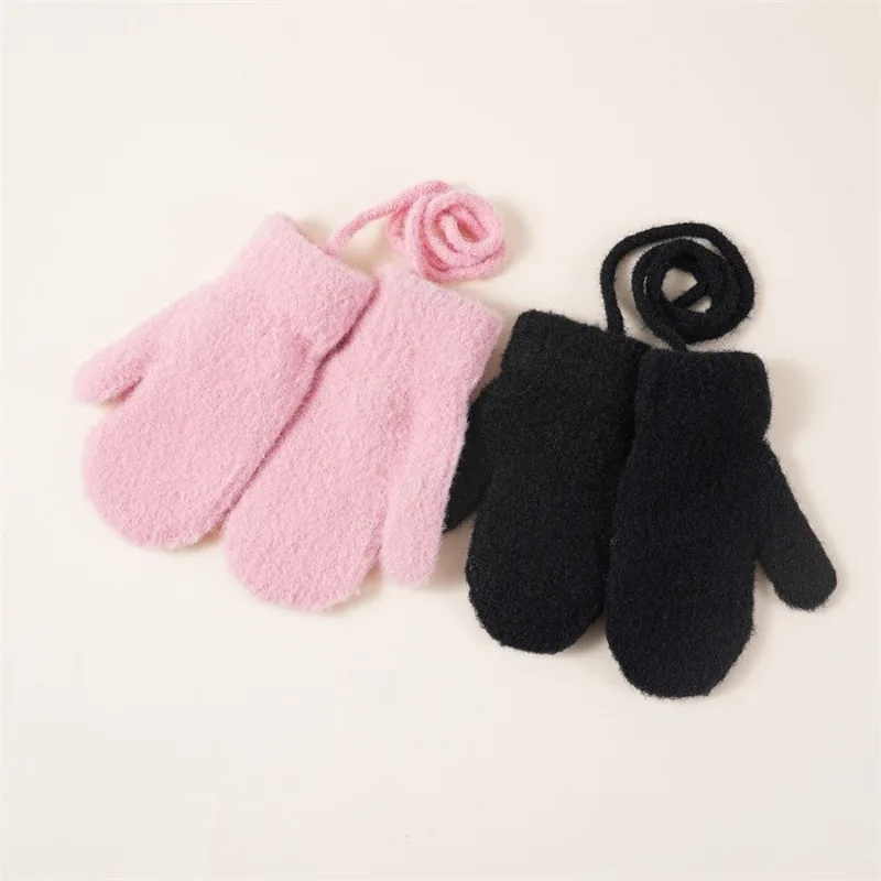Guantes de invierno para niño con cordón, antideslizantes térmicos - imagen 2