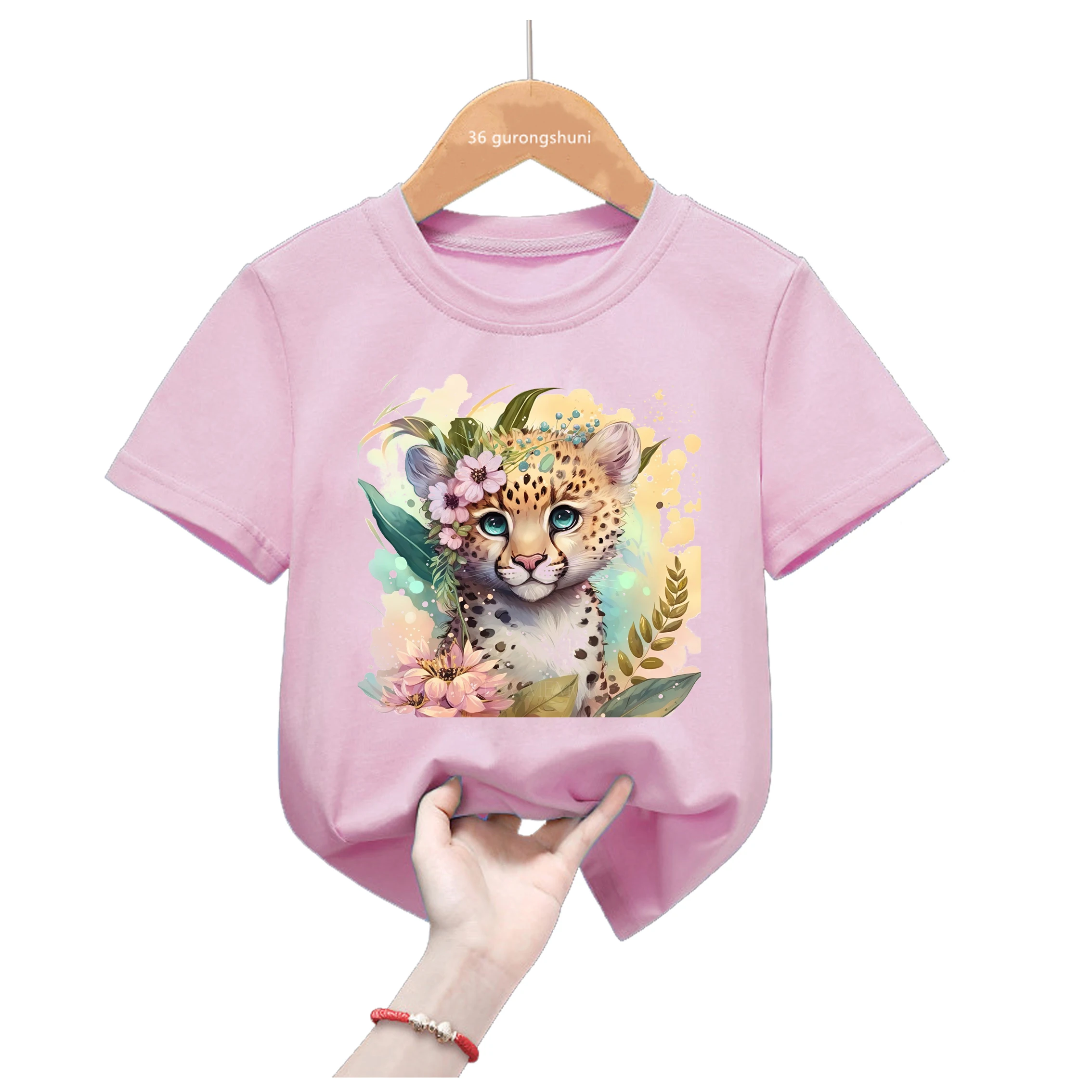 Camiseta tigre kawaii de algodón para niños - Verano divertido - imagen 5