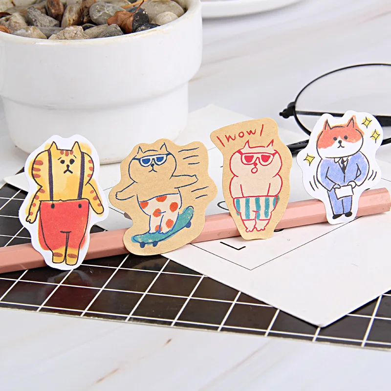 Pegatinas de gato lindo para scrapbooking y álbum diario - imagen 3
