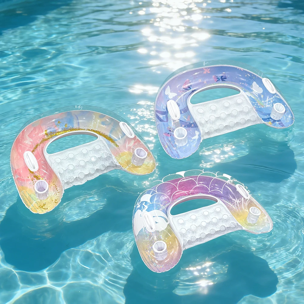 Silla flotante inflable para piscina y playa – asiento individual