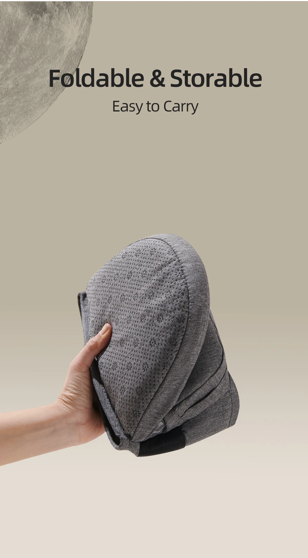 Detalle del bolsillo del portabebés