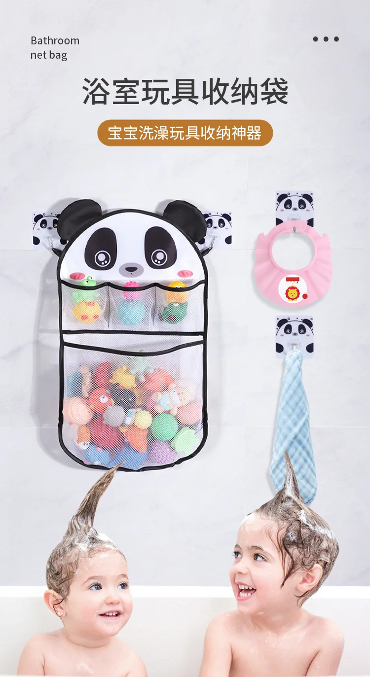 Cesta colgante de Animal Shower para bebé en uso
