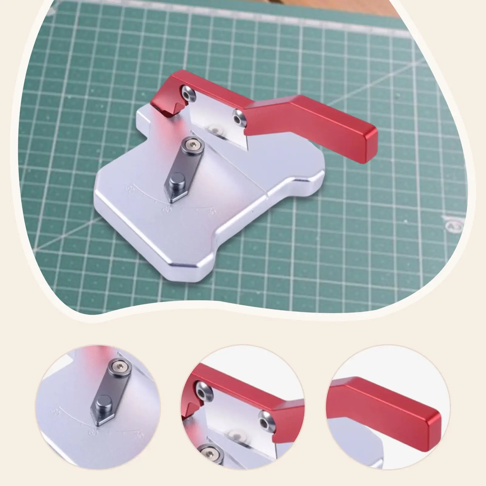 Mesa de corte compacta con ángulo fijo para taller de obra manual