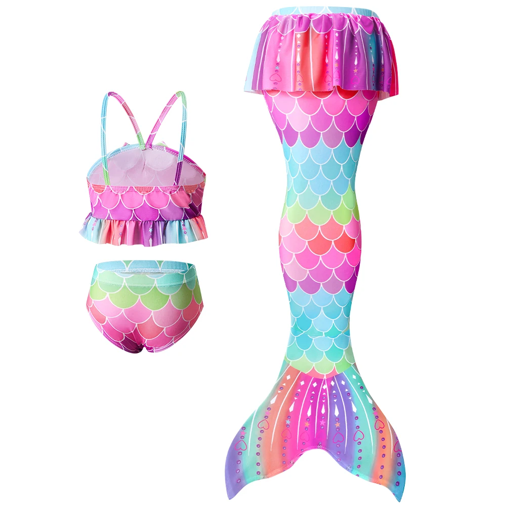 Traje de baño sirena para niñas – Estilo veraniego - imagen 3