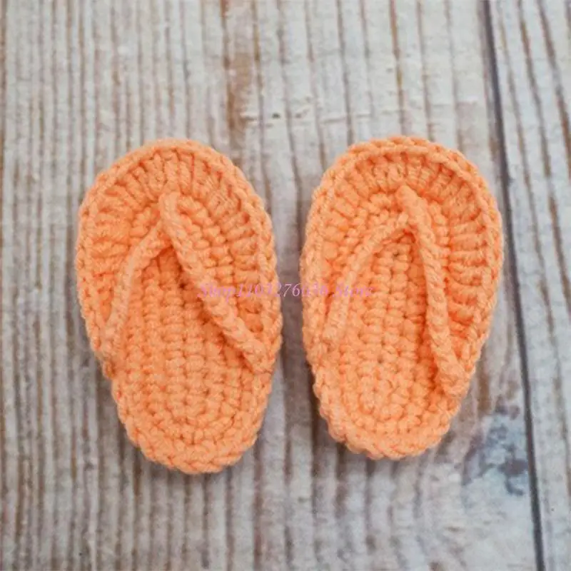 Chanclas de ganchillo para recién nacidos – tejido artesanal - imagen 3
