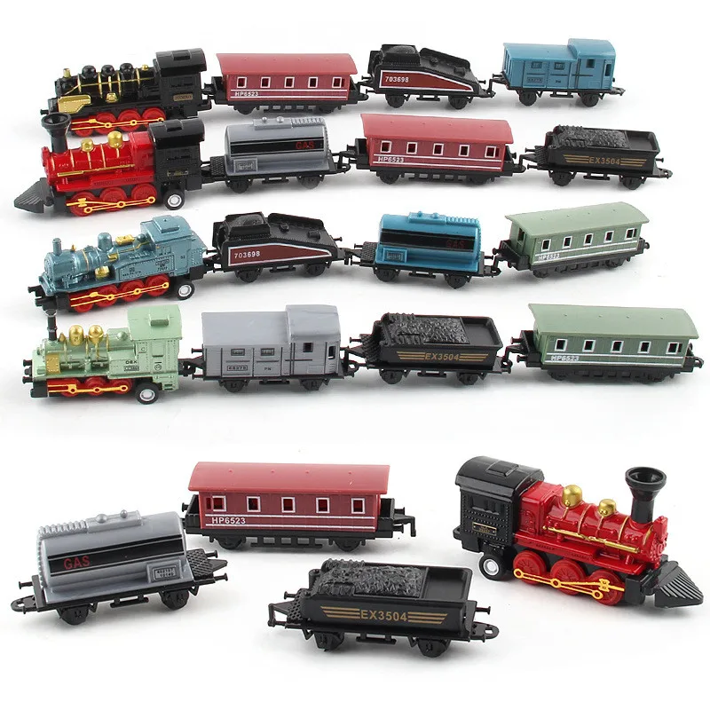 Tren de vapor en miniatura con aleación – Juego infantil para niños - imagen 4