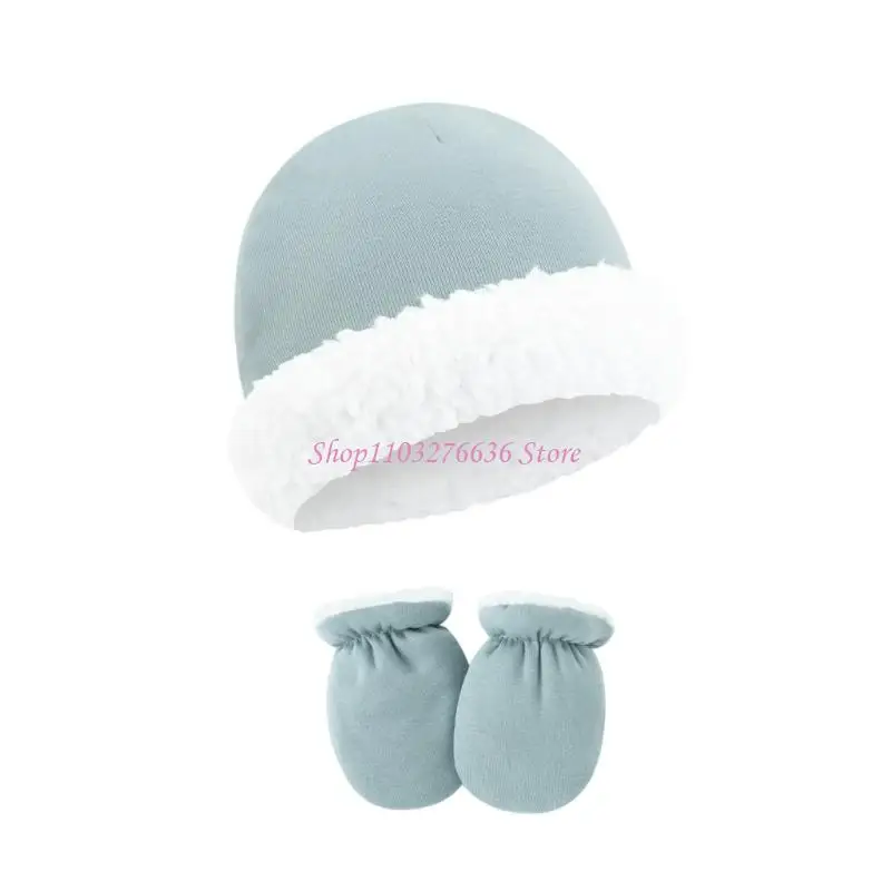 Conjunto gorro y guantes bebé piel sensible sin irritación - imagen 4