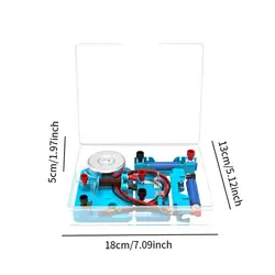 Circuito eléctrico educativo con campana, kit de laboratorio de física