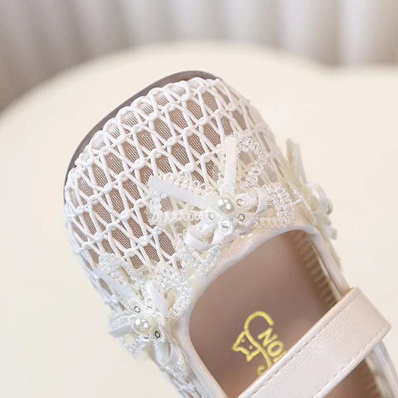 Zapatos de princesa para niñas – Antideslizantes de cuero con lazo - imagen 5