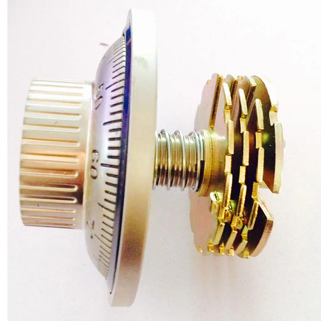 Cerradura de combinación plateada con seguridad para archivador - imagen 3