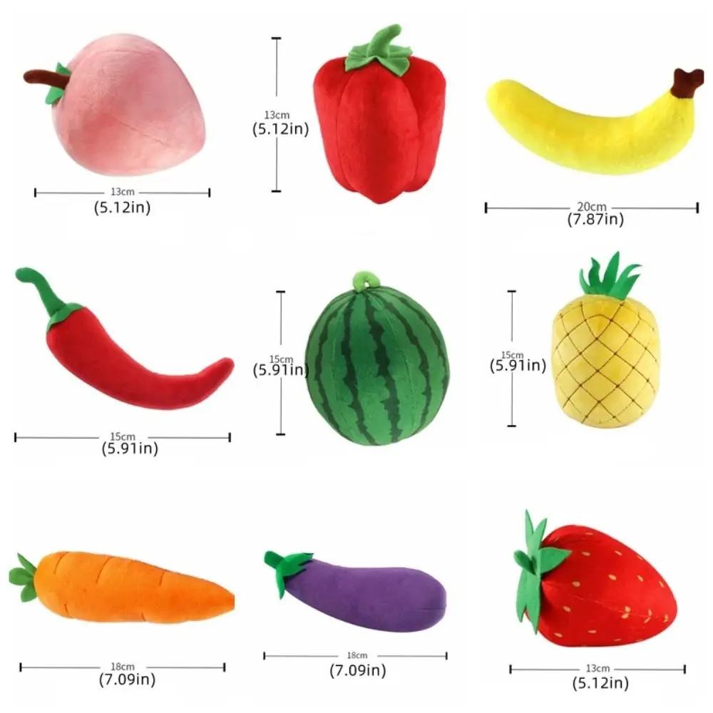 Peluche educativo de frutas y verduras
