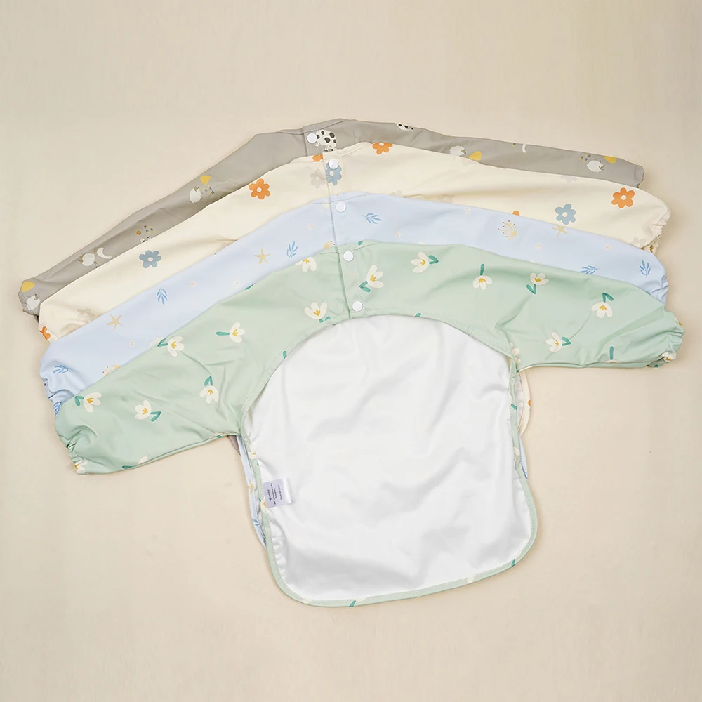 Babero impermeable Elinfant de manga larga para bebé - imagen 3