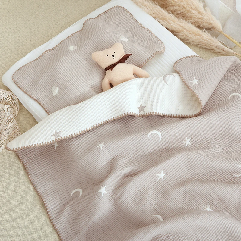 Milangel Manta bebé otoño con capucha suave - imagen 3
