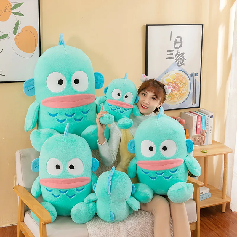 Peluche Hangyodon Sanrio estilo anime grande tipo cojín - imagen 2