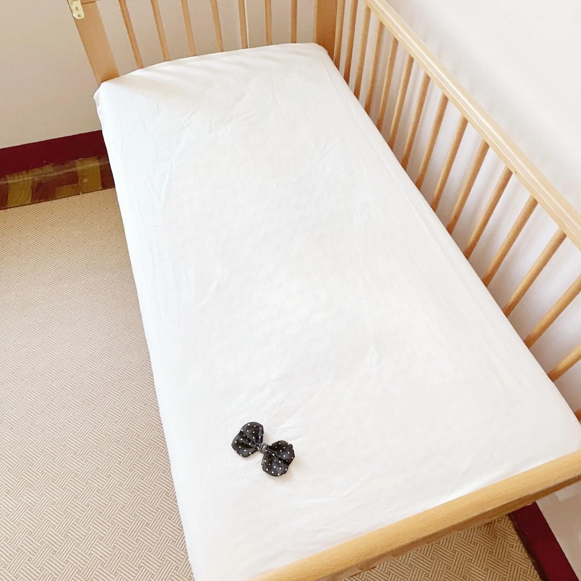 Juego de cama bebé con protector de cuna de algodón estilo coreano - imagen 2