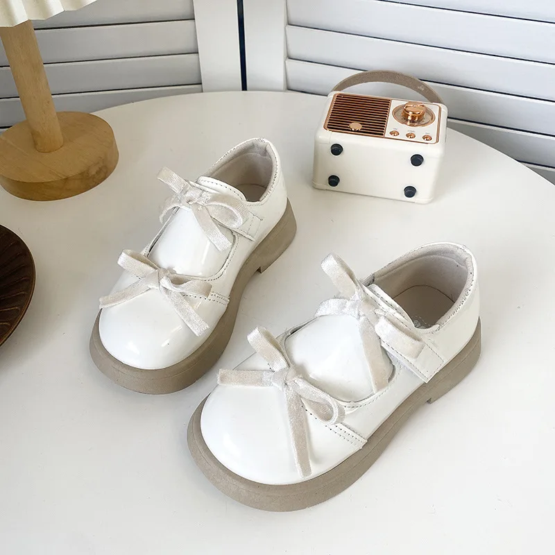 Zapatos de cuero para niña otoño antideslizantes cómodos - imagen 3