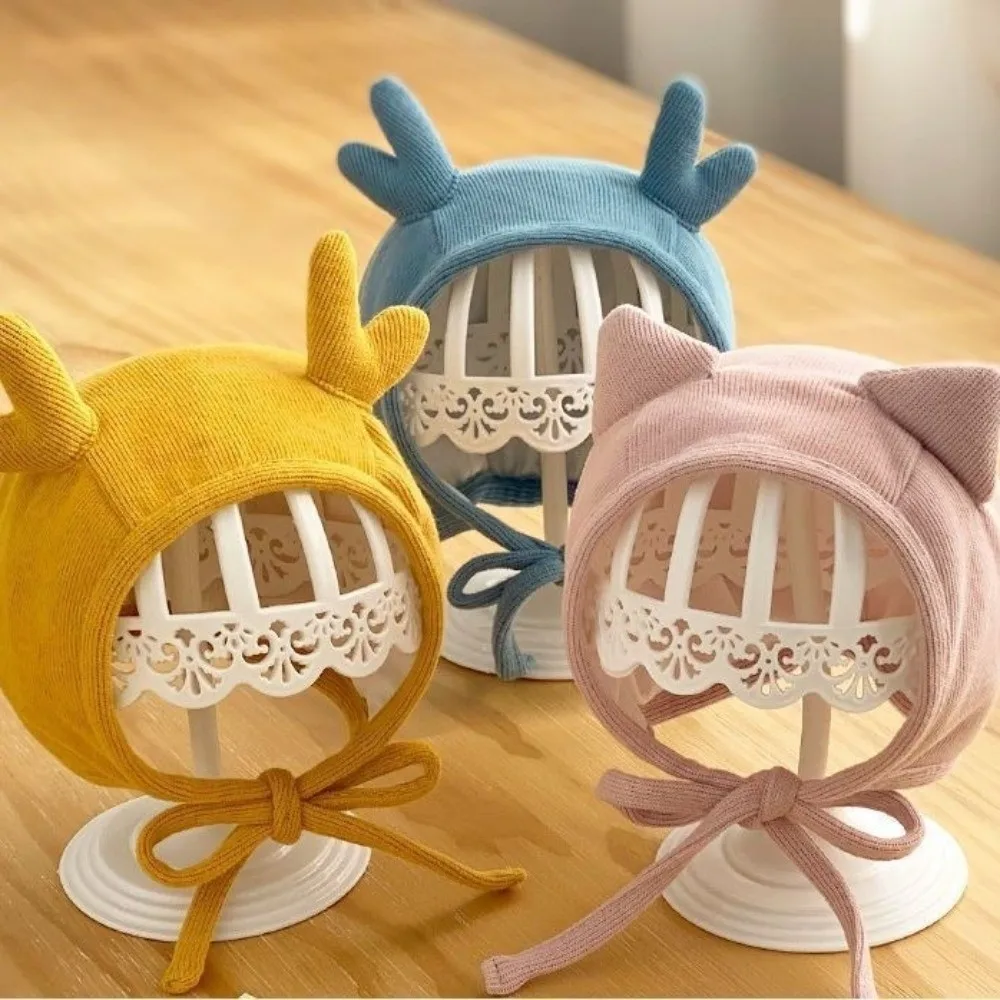 Gorro recién nacido con protección de oídos para otoño - imagen 5