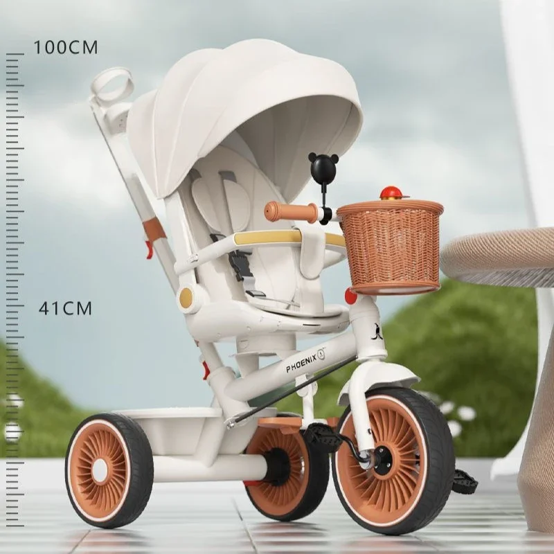 Triciclo evolutivo para bebé con empuje y asiento ajustable - imagen 2