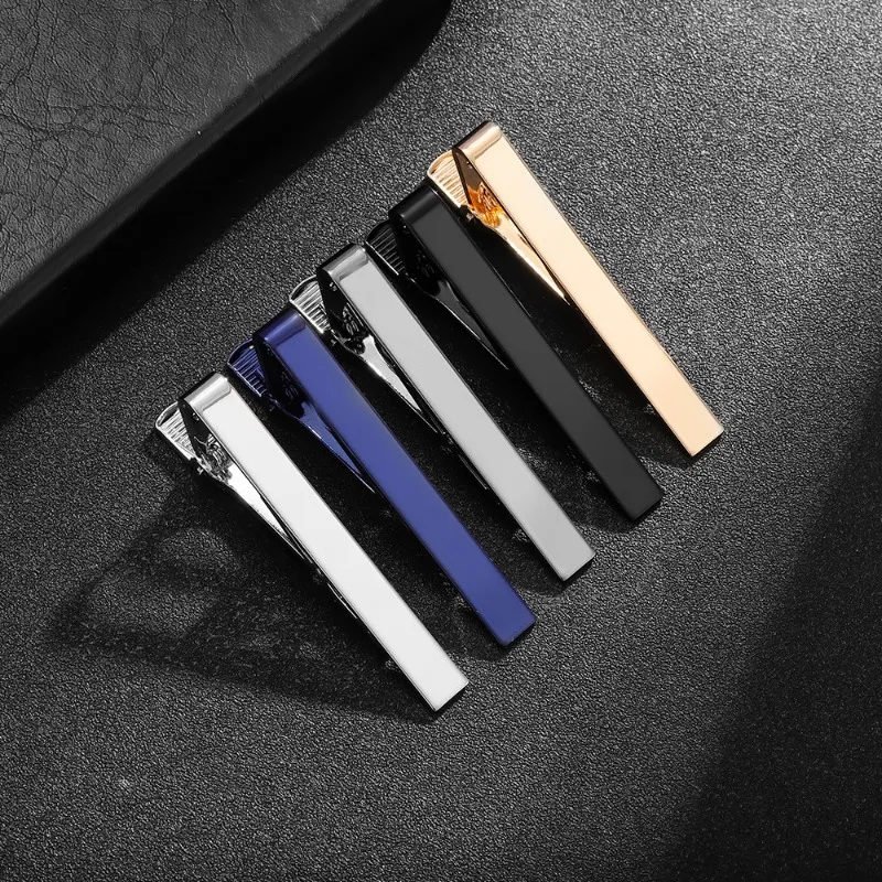 Clip de corbata latón minimalista para hombre – Regalo elegante boda - imagen 3