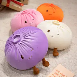 Peluche dumpling antiestrés acolchado, almohada de abrazo suave