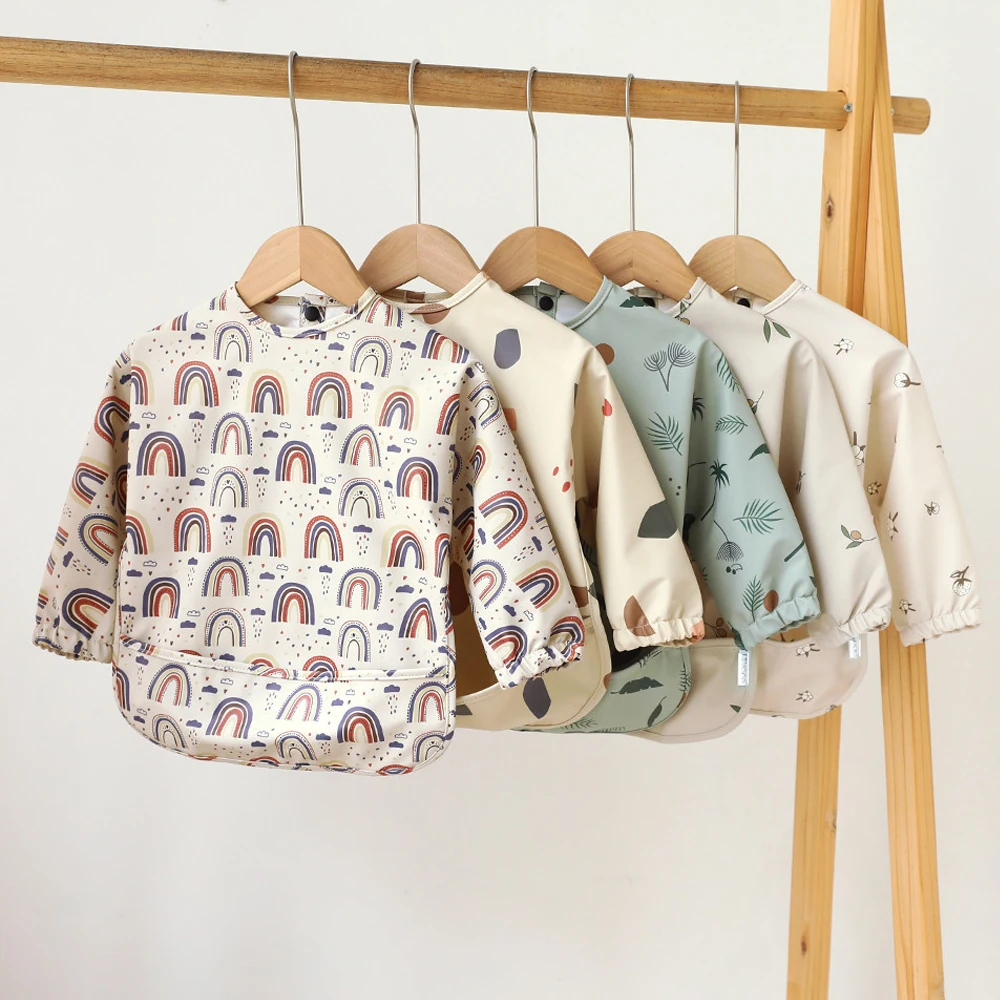Babero impermeable con bolsillo para bebé - PU lavable - imagen 4