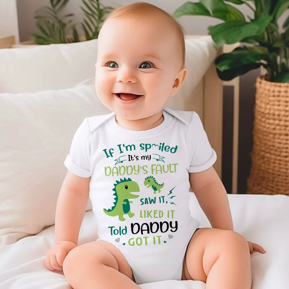 Body de manga corta para bebé con estampado de dinosaurio - imagen 5