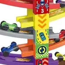 Pista de carreras Orbit apilable con coches y riel de cortina - imagen 2