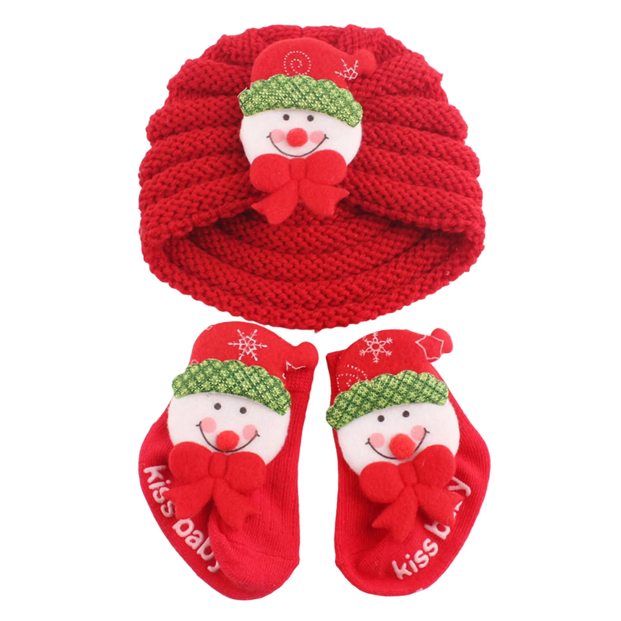 Conjunto Tregren gorro turbante y calcetines invierno bebé