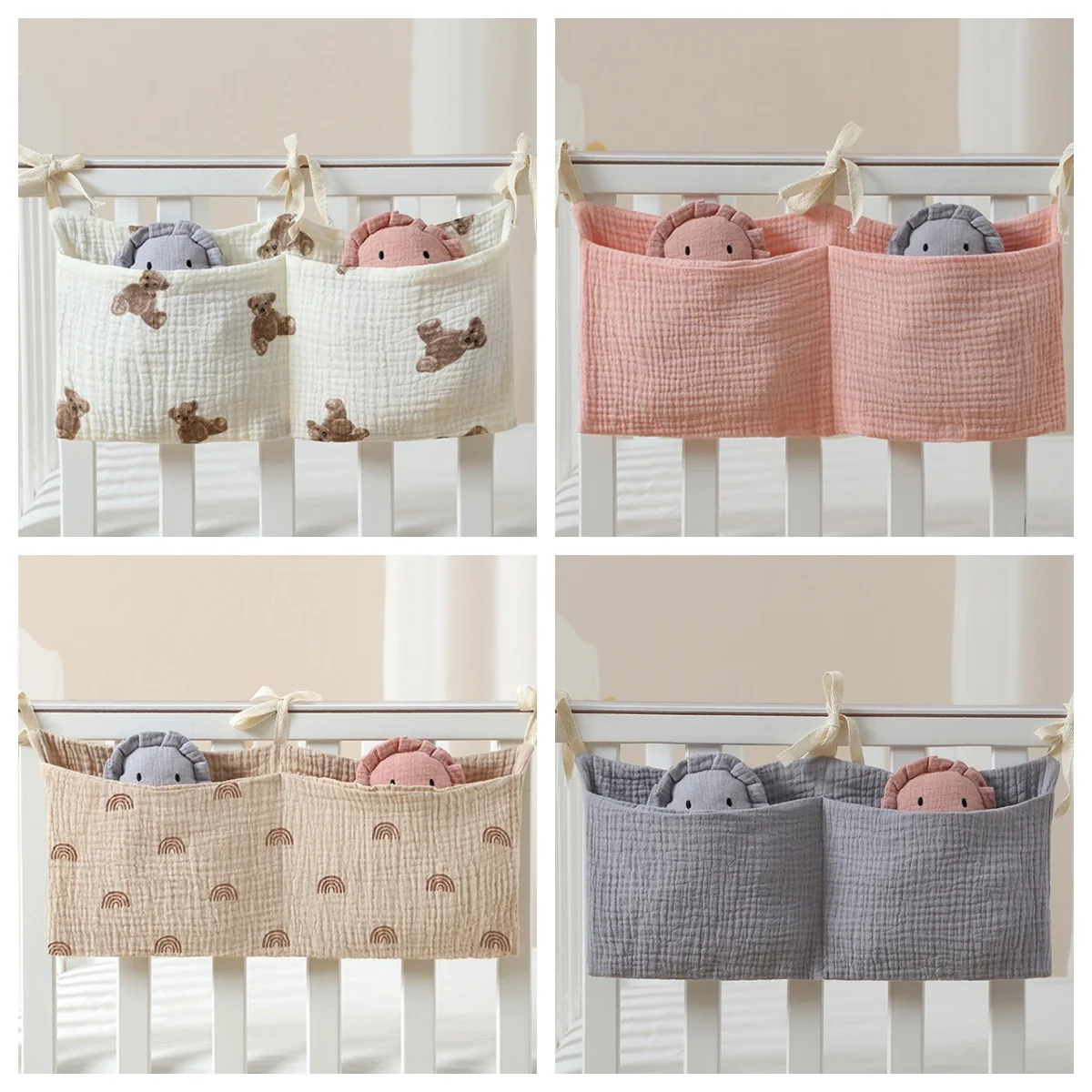 Bolsa organizadora doble para pañales y cambiador infantil estampada - imagen 2