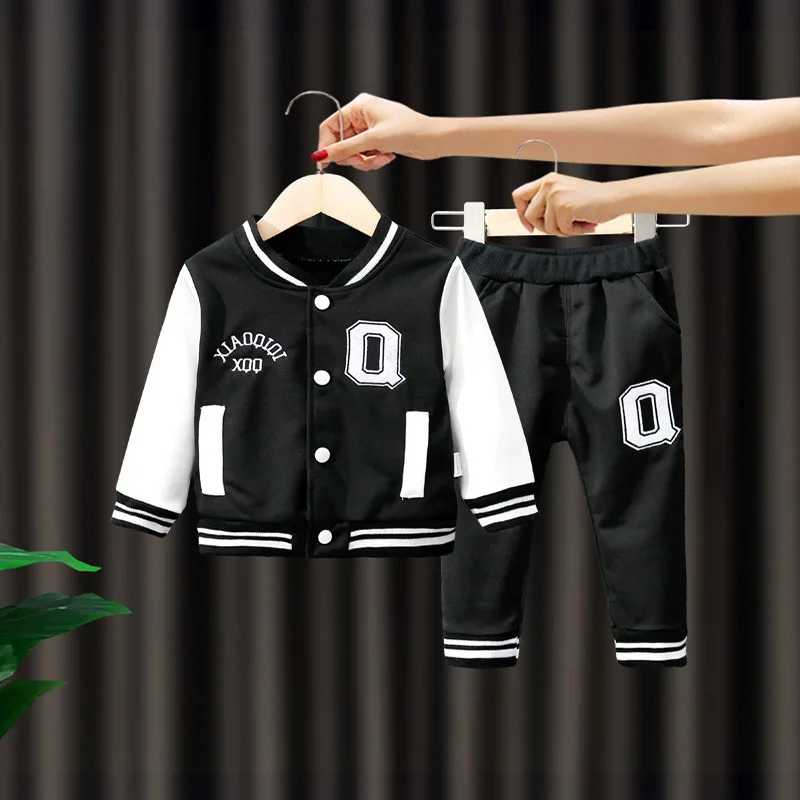 Chándal de béisbol fino unisex para bebés en primavera y otoño