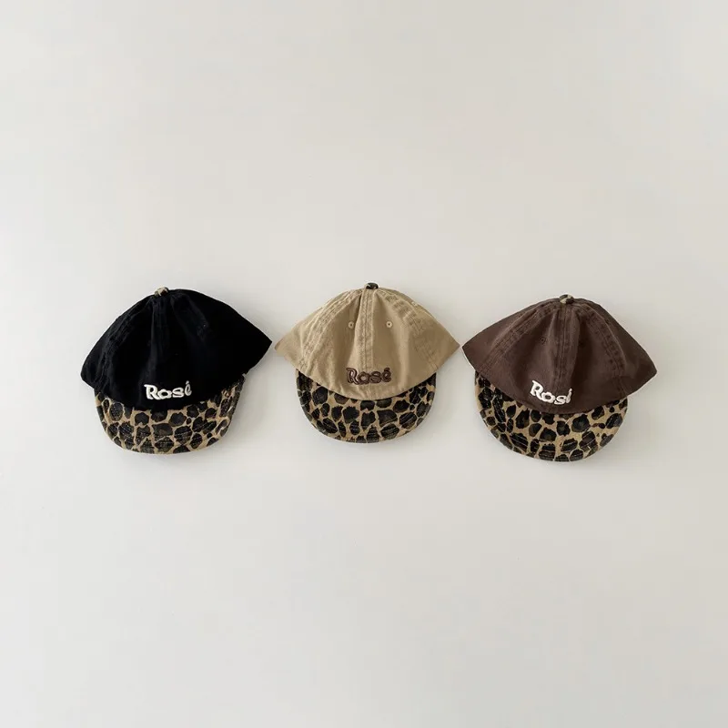 Gorra de béisbol bebé estampado leopardo visera suave primavera-otoño - imagen 3