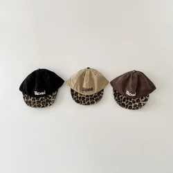 Gorra de béisbol bebé estampado leopardo visera suave primavera-otoño