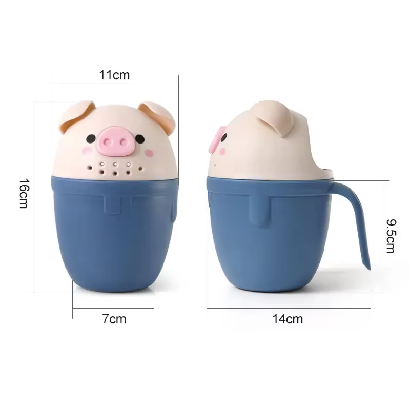 Taza de enjuague champú bebé con protección ojos y diseño animado - imagen 3