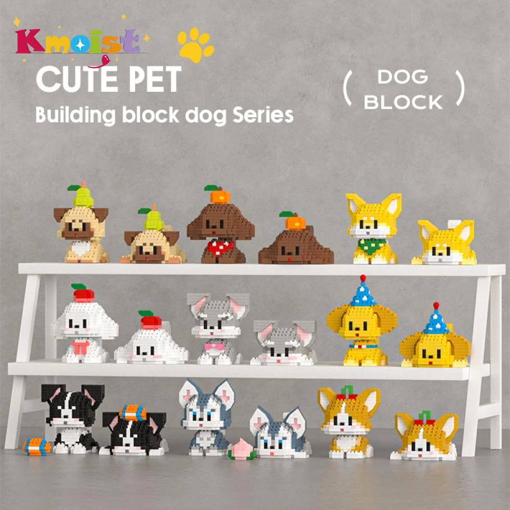 Bloques de construcción perros con micropiezas, juguete infantil - imagen 3