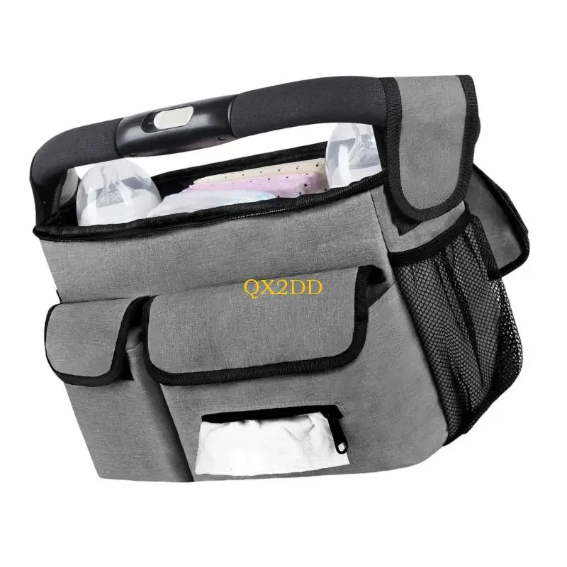 QX2D bolsa colgante para carrito de bebé con correas ajustables - imagen 4