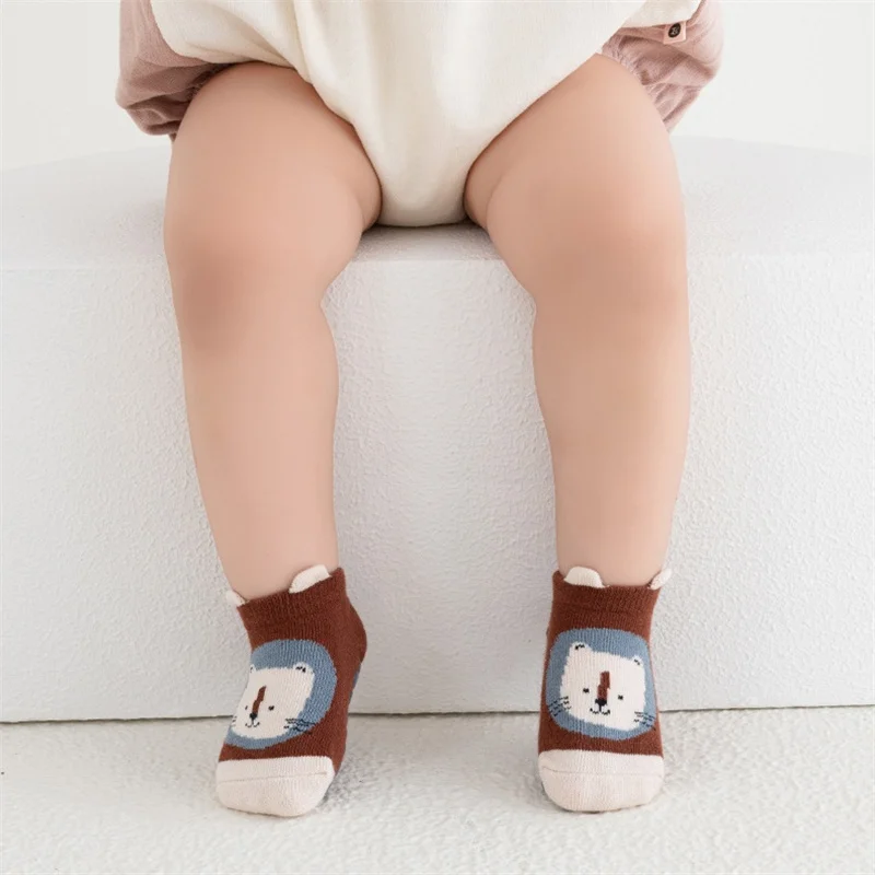 Calcetines antideslizantes de algodón para bebé - Suelo divertido - imagen 4