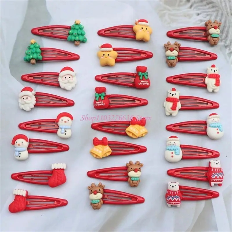 Pasadores navideños con diseño de reno